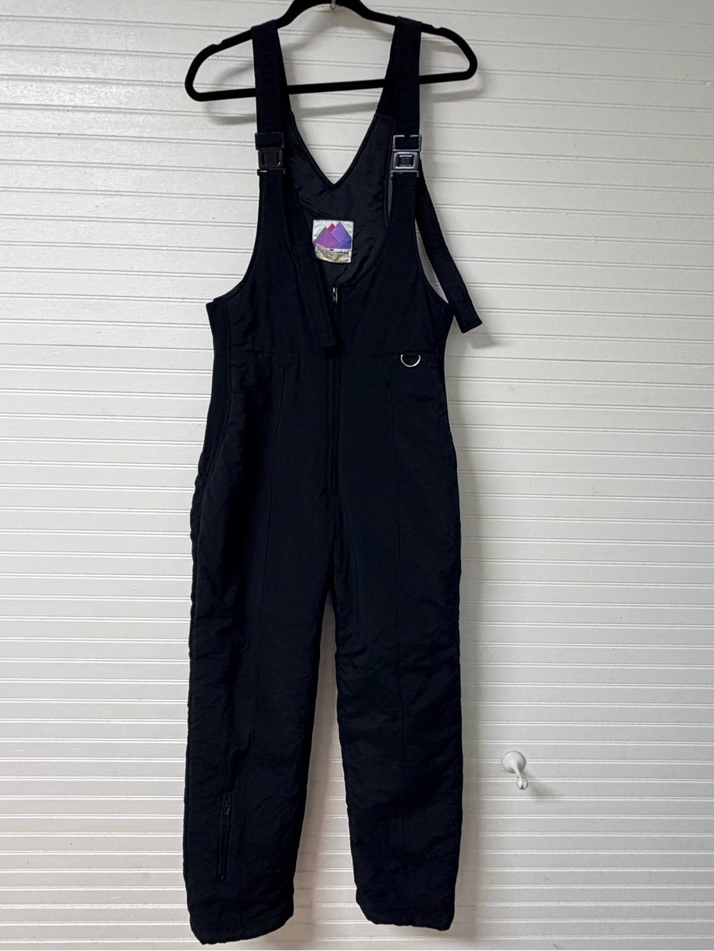 M Black Women’s Vintage Insulated Snow Bib Overalls Grand Targhee